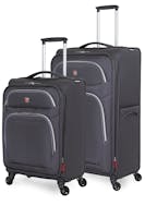 Swissgear 6270 Expandable Liteweight 2pc Spinner Luggage Set - Pewter