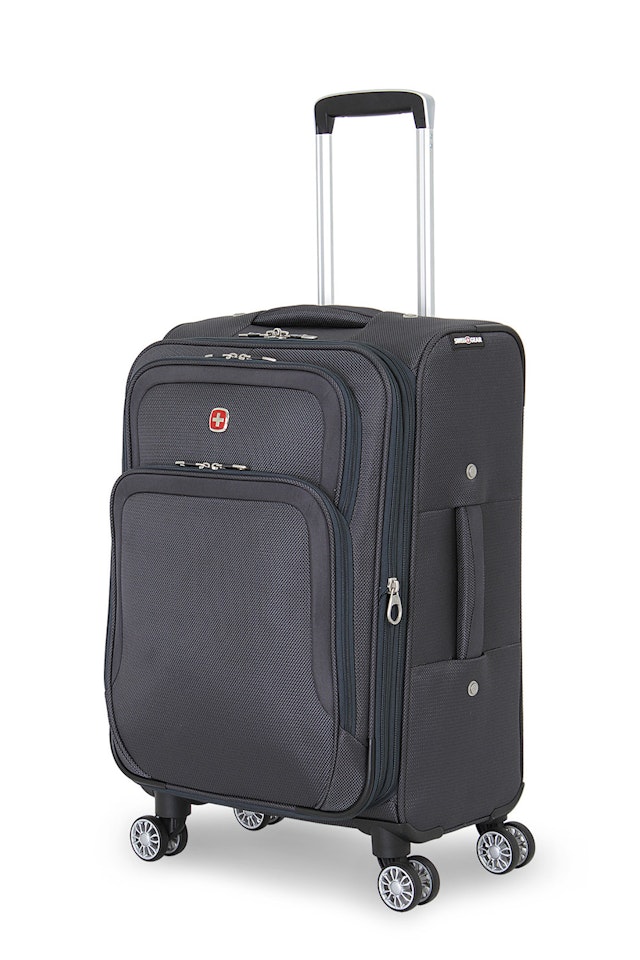 Swissgear 6281 20 Expandable Deluxe Carry On Spinner Luggage Gray
