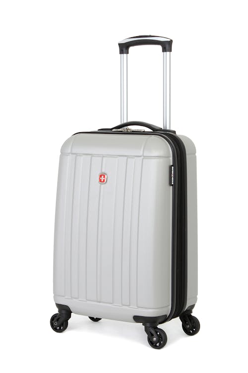 Swissgear 6297 18" Expandable Carry On Hardside Spinner Luggage - Silver 