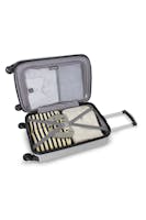 Swissgear 6297 18" Expandable Carry On Hardside Spinner Luggage - Silver 