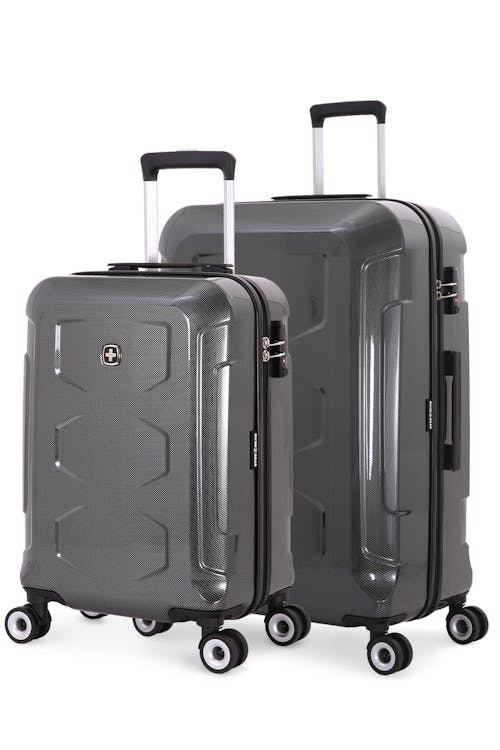 Swissgear 6572 Limited Edition 2pc Hardside Spinner Luggage Set  - Black