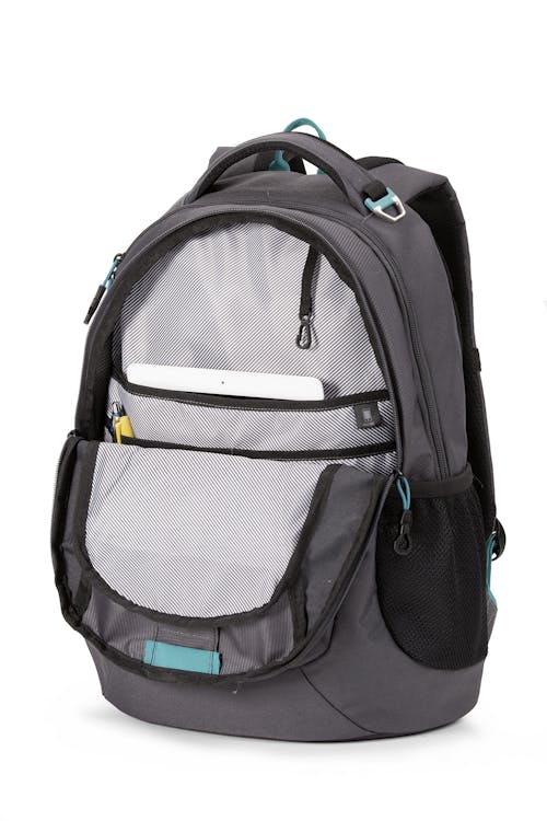 Swissgear 6601 Laptop Backpack Slate Cement/Raffia Teal