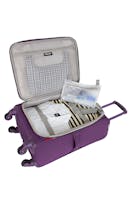 Swissgear 7208 20" Expandable Liteweight Carry On Spinner Luggage - Purple