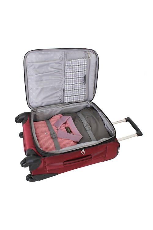 Swissgear 7211 20 Expandable Carry On Spinner Luggage Burgundy