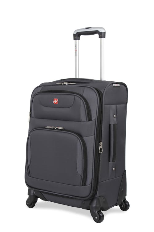 SWISSGEAR 7297 20" EXPANDABLE CARRY-ON SPINNER LUGGAGE - GREY