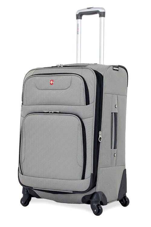 SWISSGEAR 7297 24" EXPANDABLE SPINNER LUGGAGE - PEWTER