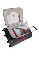 Swissgear 7317 20" Expandable Carry On Spinner Luggage - Black/Red