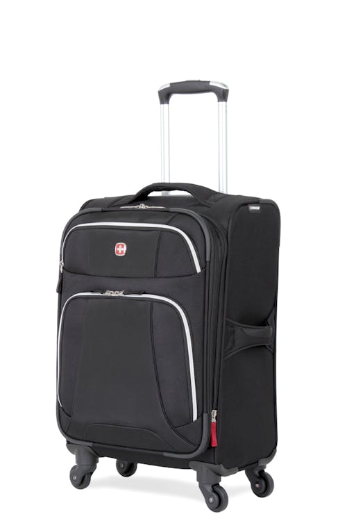 SWISSGEAR 7362 20" EXPANDABLE LITEWEIGHT CARRY-ON SPINNER LUGGAGE - BLACK