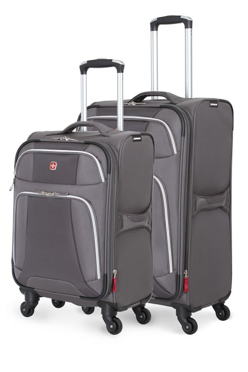 Swissgear 7362 Expandable Liteweight 2pc Spinner Luggage Set - Gray