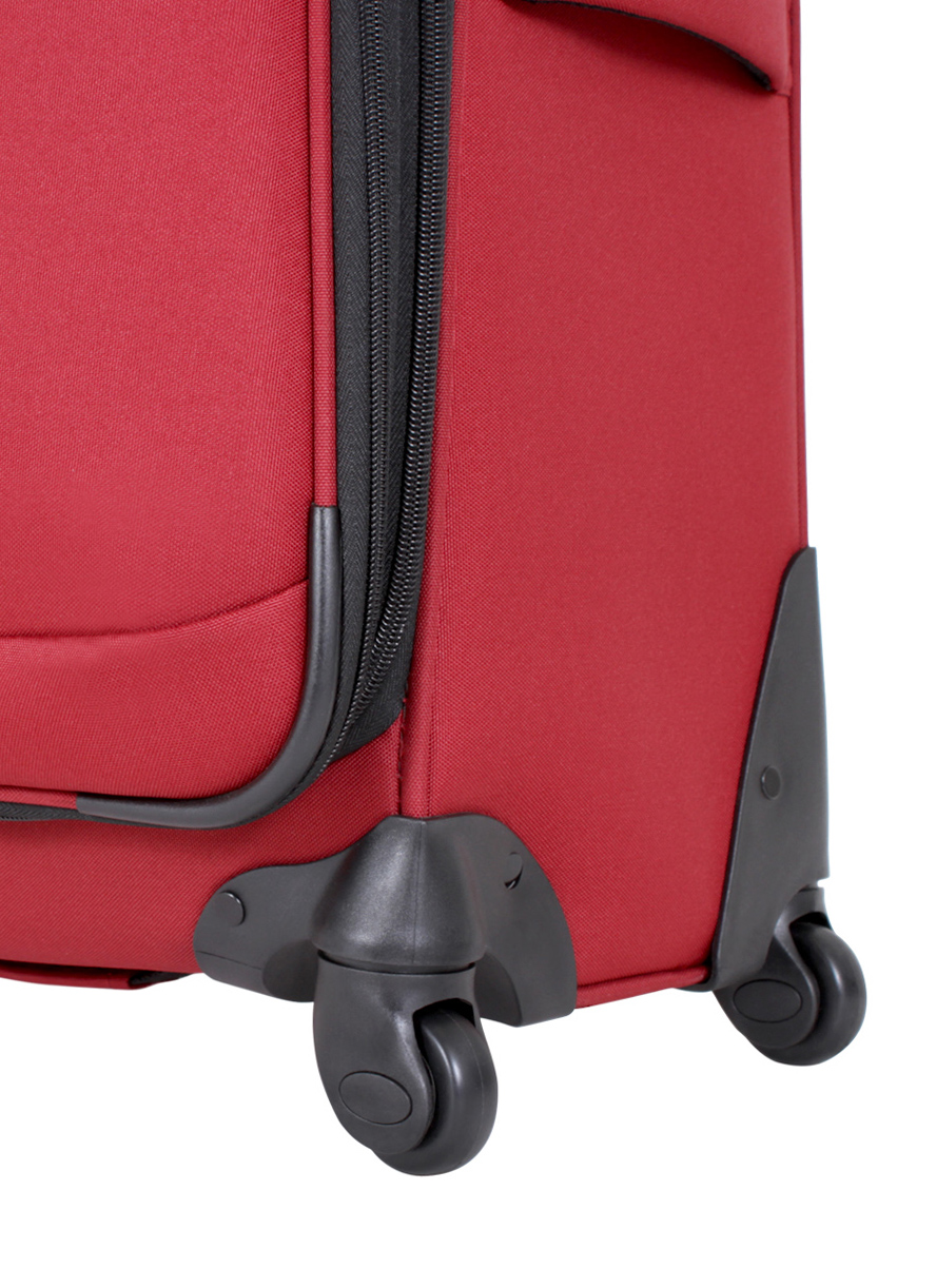 Swissgear 7377 20 Expandable Carry On Spinner Luggage Red/Gray