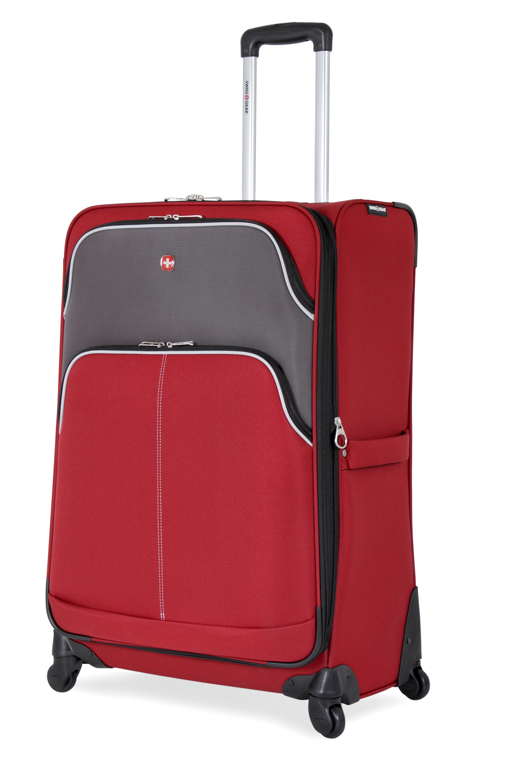 Swissgear 7377 28 Expandable Spinner Luggage Red Gray