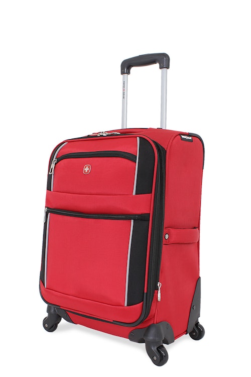 Swissgear 7378 20 Expandable Carry On Spinner Luggage Red/Black