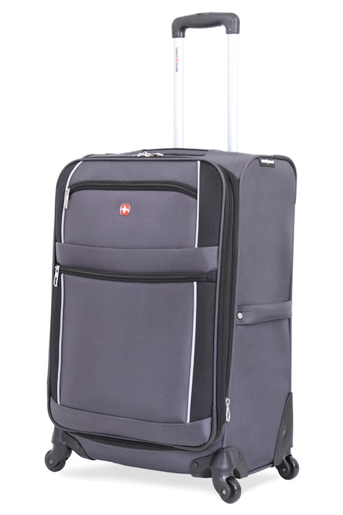 Swissgear 7378 23" Expandable Spinner Luggage - Gray/Black 