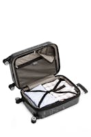 Swissgear 7579 20" Marble Expandable Carry On Hardside Spinner Luggage - Black