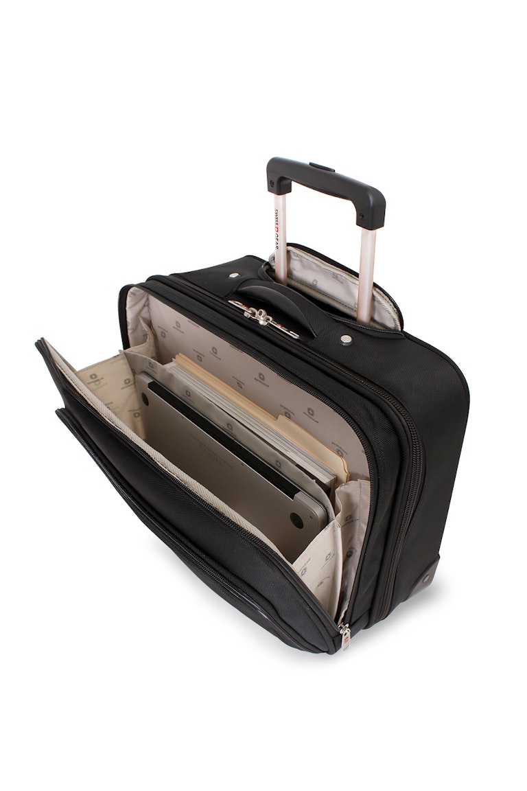 Swissgear 8869 16 Rolling Tote In Black Bag