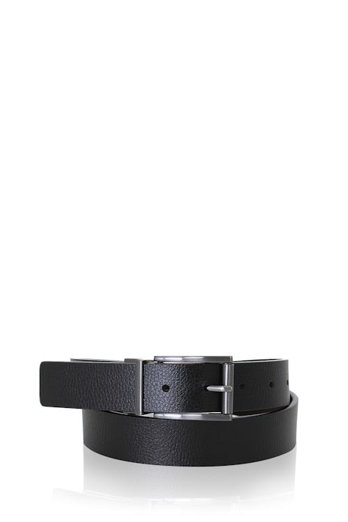 Swissgear Villars Reversible Leather Dress Belt - Black Brown 