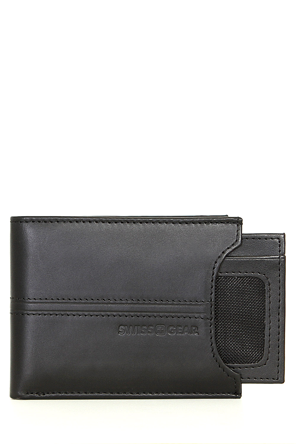 SWISSGEAR Delmont Bifold Wallet with Card Case Slide-Out - Black