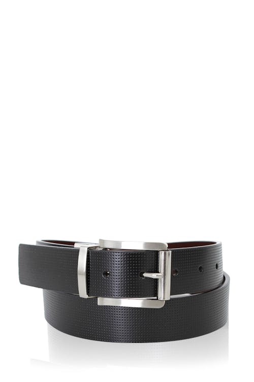 Swissgear Bex Reversible Leather Belt - Black Brown 