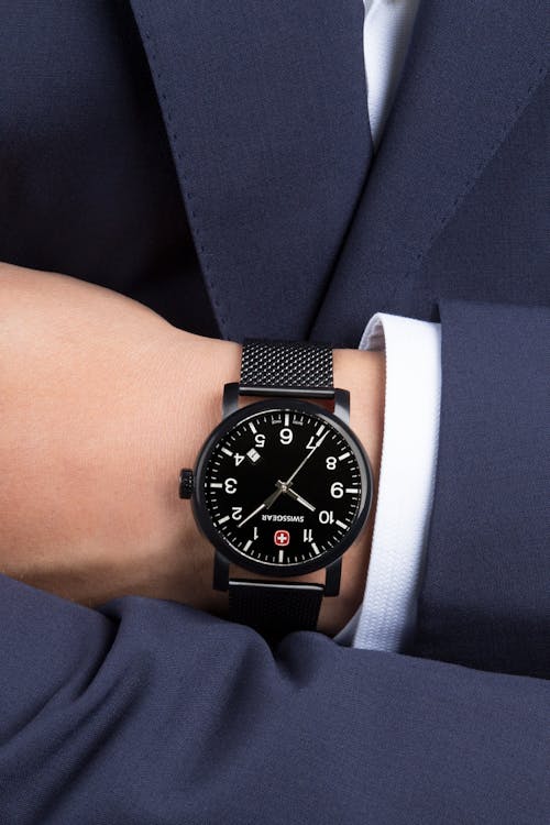 Swissgear - Montre Legacy - Noire avec cadran noir et bracelet noir