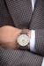 Swissgear Legacy Watch - Silver with Cream Dial & Dark Brown Strap