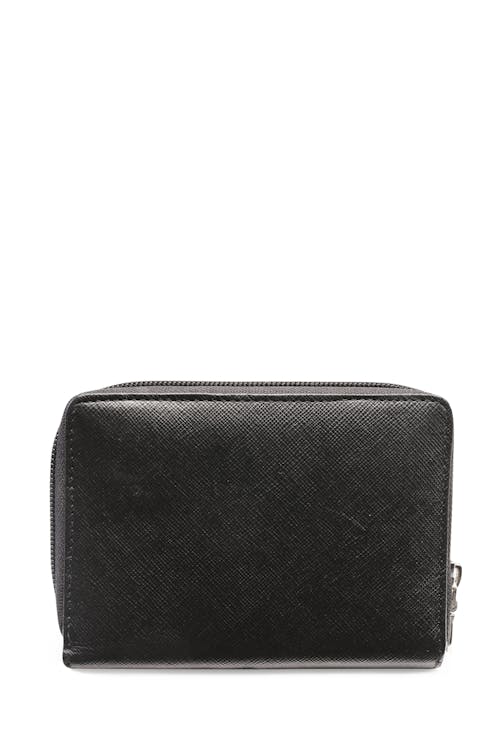SWISSGEAR 10004 Ladies Leather Short Zip-Around RFID Wallet Texture leather for long-lasting wear and durability