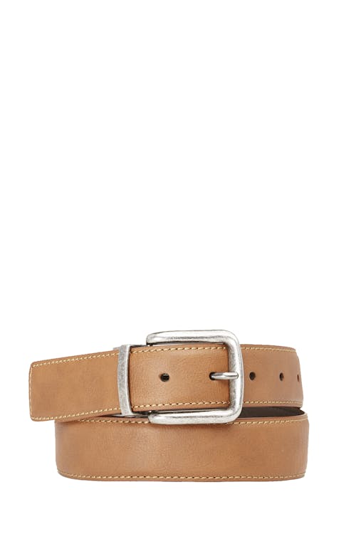 Swissgear - Ceinture réversible décontractée - 101 cm - Brun clair/brun foncé