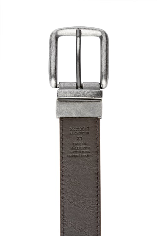 Swissgear - Ceinture réversible décontractée - Côté brun foncé