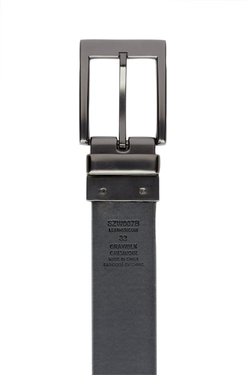 Swissgear - Ceinture réversible distinguée - Côté Noir