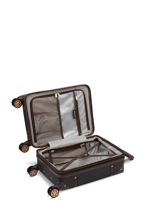 Swissgear Trunk Collection Carry-On Hardside Luggage - Split case design gives you 2 separate packing compartments with a zippered, case divider 