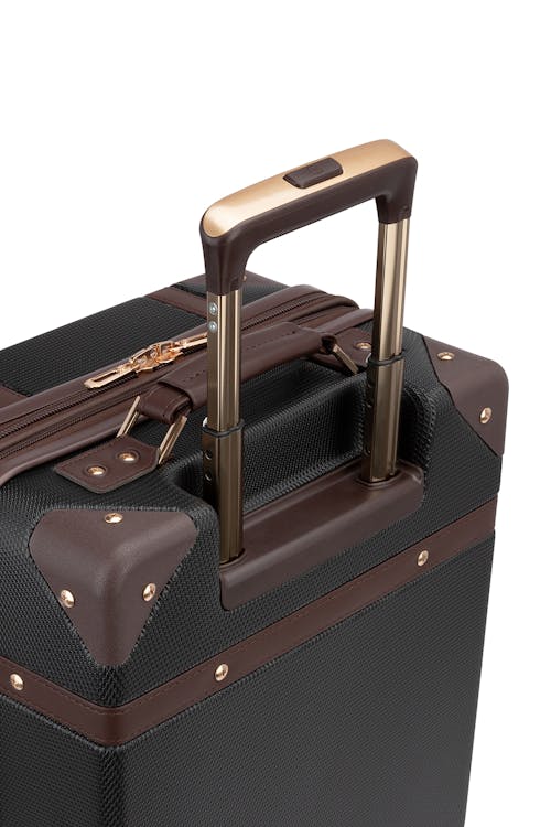 Swissgear Trunk Collection Expandable Hardside Luggage 2 Piece Set - Aluminum, telescopic extension handle 