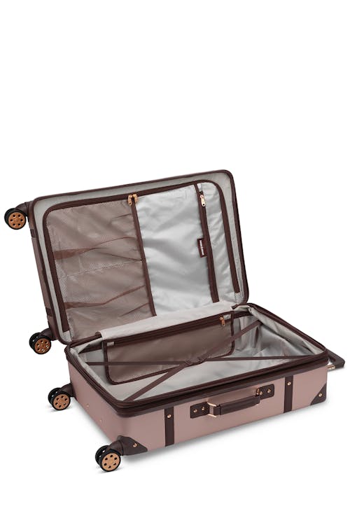 Swissgear Trunk Collection 26" Expandable Hardside Luggage - Packing space with mesh and plastic zipper pockets and elasticized tie-down straps 