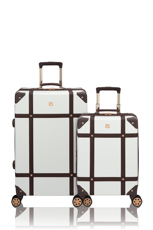 LGTG01-BG Fashion Faux MONOGRAM 2 Piece Luggage Set
