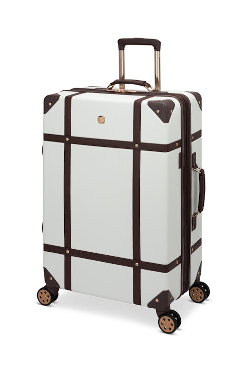 Swissgear Trunk Collection 26 Expandable Hardside Luggage - White Coffee