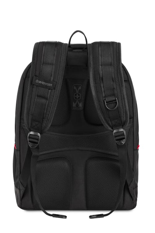 Wenger Synergy 16 inch Laptop Backpack - Black- Airflow back padding keeps wearer cool 