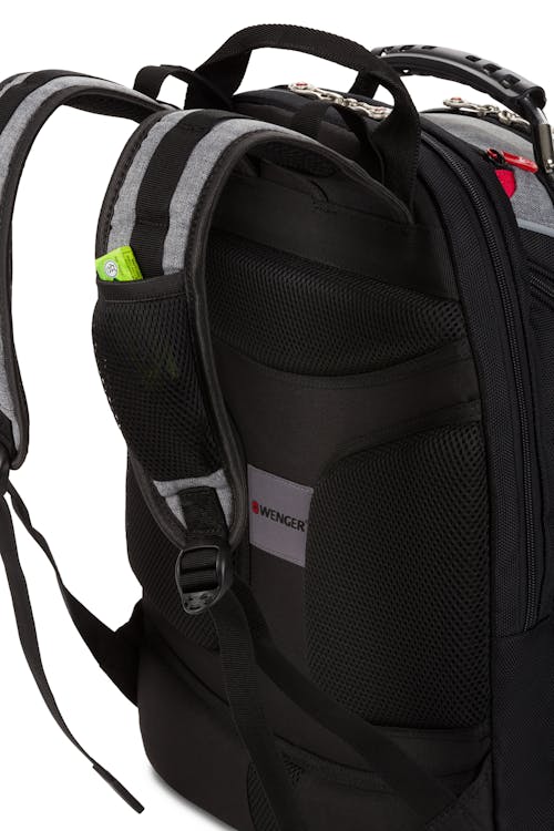 Wenger Ibex 17 inch Laptop Backpack Grey Heather/Black