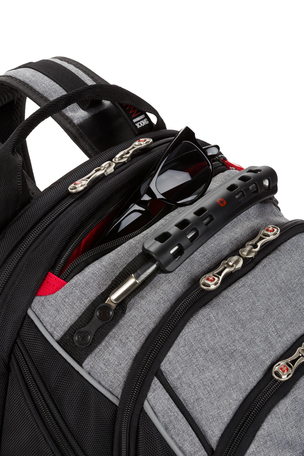 Wenger Ibex 17 inch Laptop Backpack Grey Heather/Black