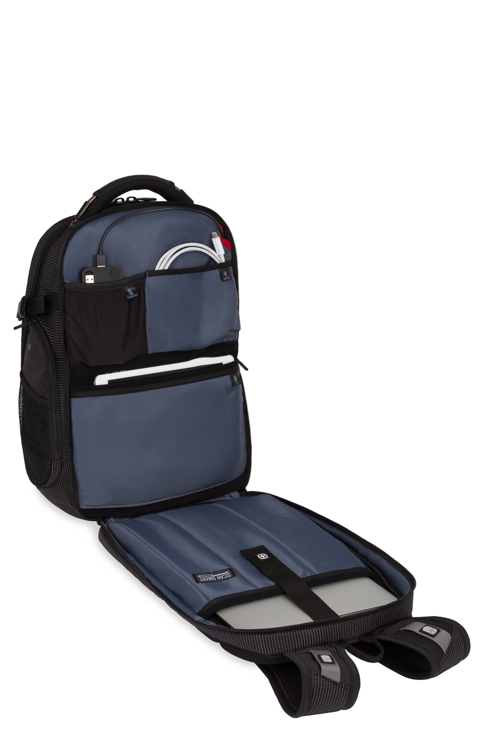 Wenger Commander USB ScanSmart Laptop Backpack Dotted Black
