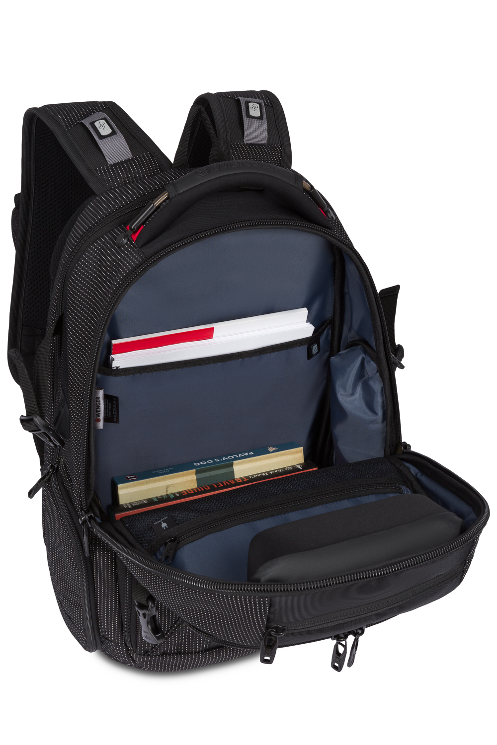 Wenger Commander USB ScanSmart Laptop Backpack Dotted Black