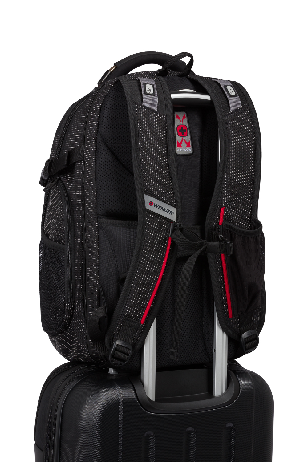 Wenger Commander USB ScanSmart Laptop Backpack Dotted Black
